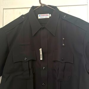 3/$40 Horace Small Sentry Plus Black Military Service Shirt EMT Police Fire